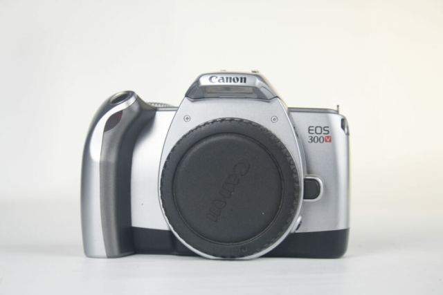 Canon EOS 300V (Canon EOS Rebel Ti) 35mm SLR camera. 2002. Japan.