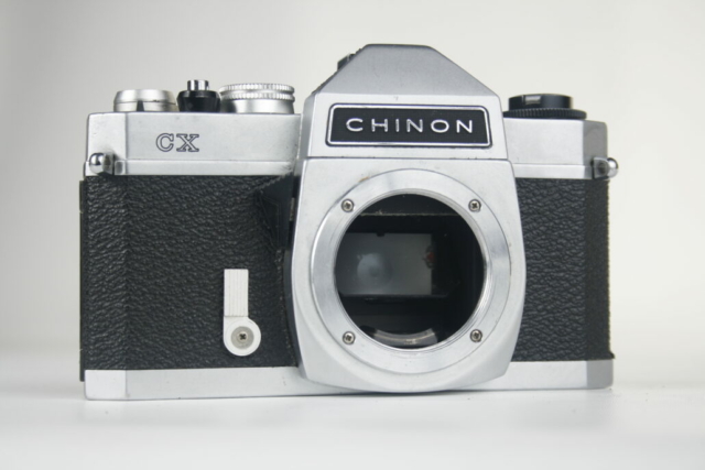 Chinon CX. SLR camera. 35mm. 1974. Japan.