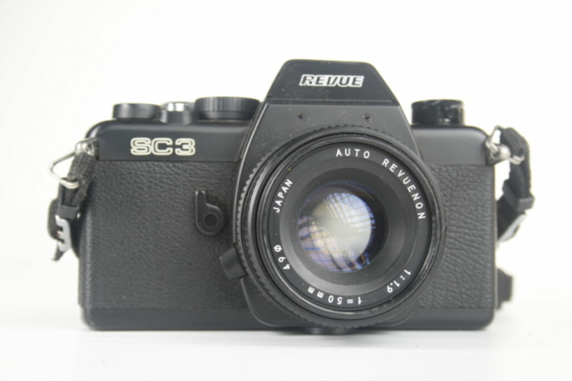 Revue SC3 Fotoquelle (Chinon CM-4). SLR camera. 35mm. 1982. Japan.