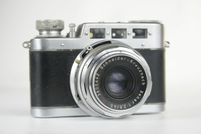 Diax Ia (geconverteerd naar IIa in Diax fabriek).  35mm rangefinder camera. 1954. Duitsland.