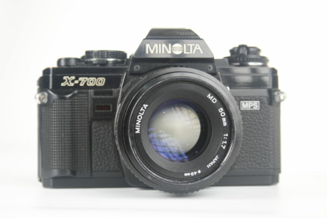 Minolta X-700.  35mm SLR camera. 1981. Japan.