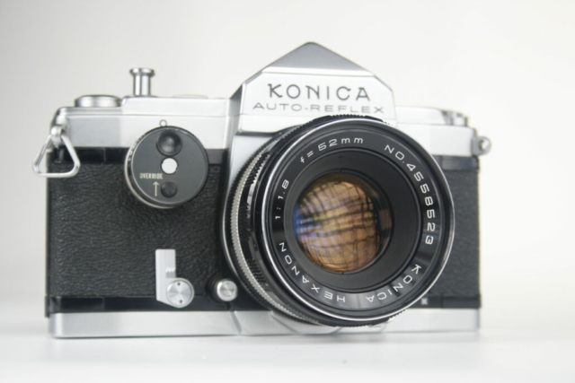Konica Auto-Reflex. 35mm SLR camera. 1965. Japan.
