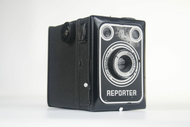 Braun Reporter. 120 film box camera. Ca.1955. Duitsland.