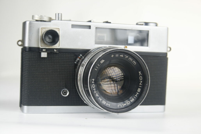 Konica Auto S. 35mm rangefinder camera. 1963. Japan.