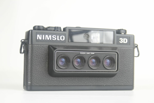 Nimslo 3D. 35 mm film in 135 film formaat cartridge. 1980. USA
