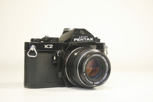 Pentax K2. 35mm. SLR camera. 1975. Japan