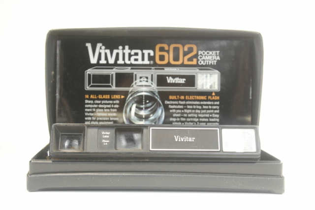 Vivitar 602 compact camera. 110 film. 1975. USA.