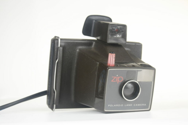 Polaroid Zip landcamera. Peel apart type 87 Packfilm. 1974. USA