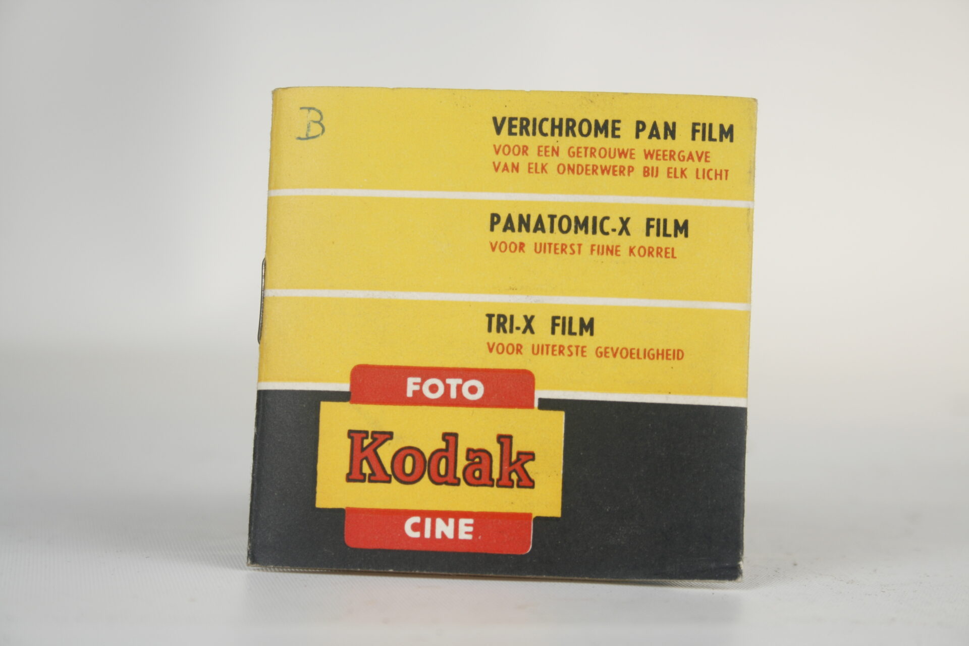 Kodak Foto Cine instructieboekje gedeelte