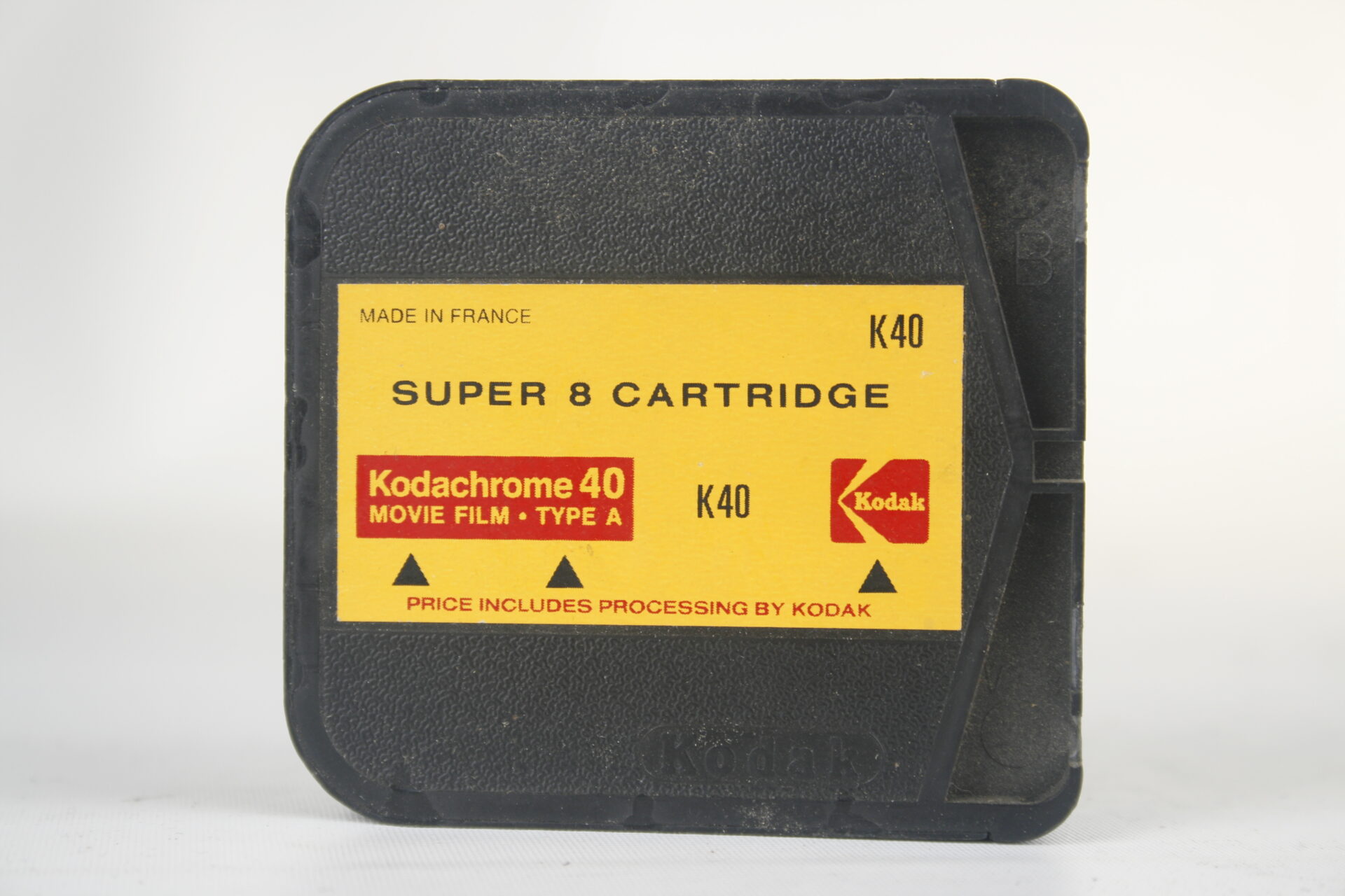 Kodak Kodachrome super 8 cartridge. K40 film. Type A.