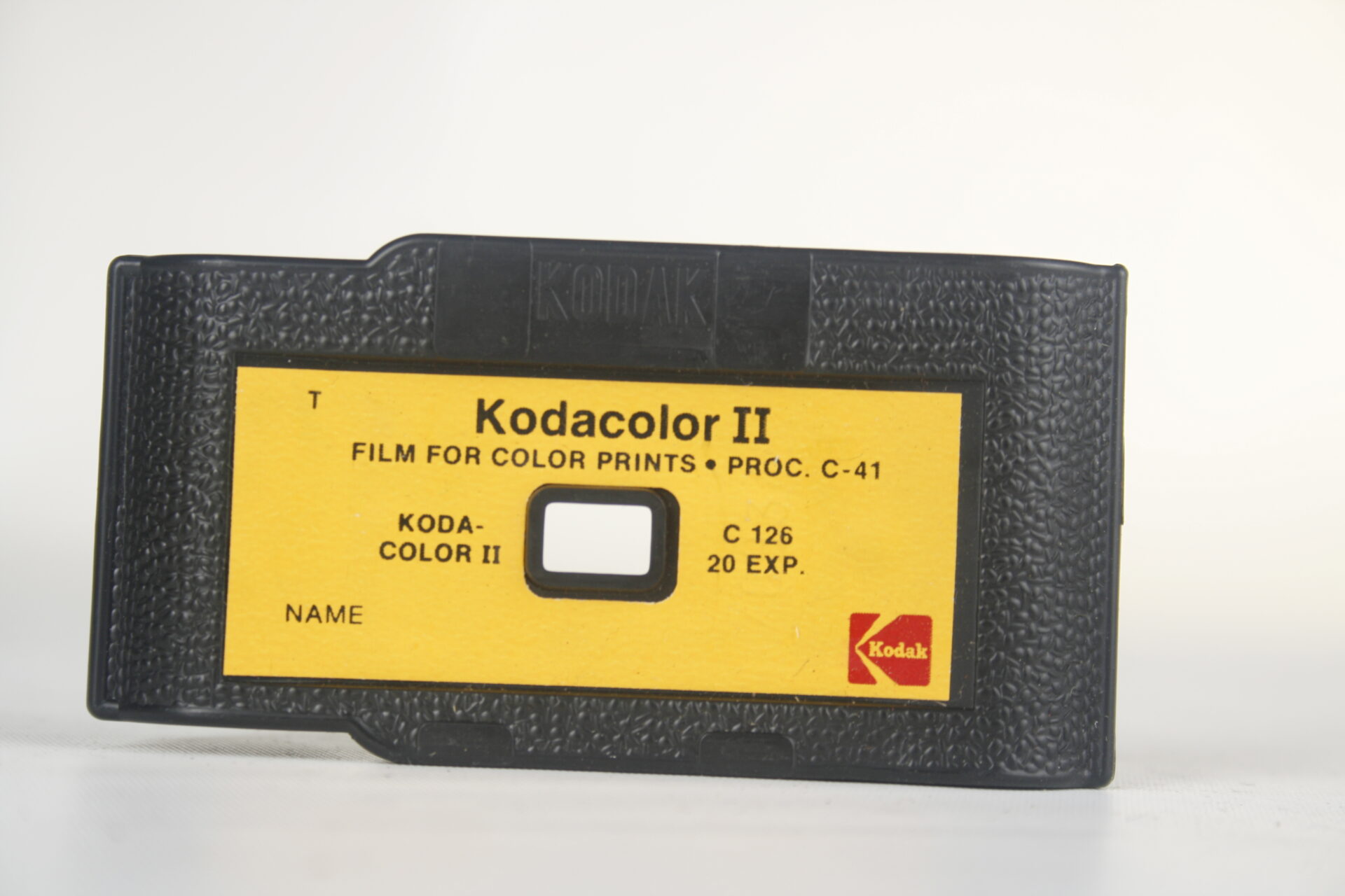 Kodak film cartridge. Kodacolor II, 126 film. 1973-1984