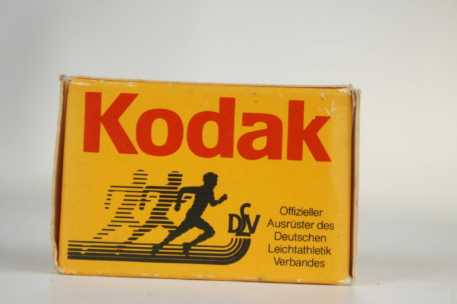 Kodak filmrol. Officiele sponsor van de Duitse lichtatletiek vereniging.
