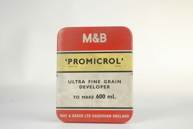 May & Bakker Ltd. M&B. Promicrol. Ultra fijn korrel ontwikkelaar om 600 ml te maken.