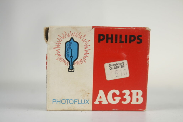 Philips Photoflux AG3B flitslampjes.