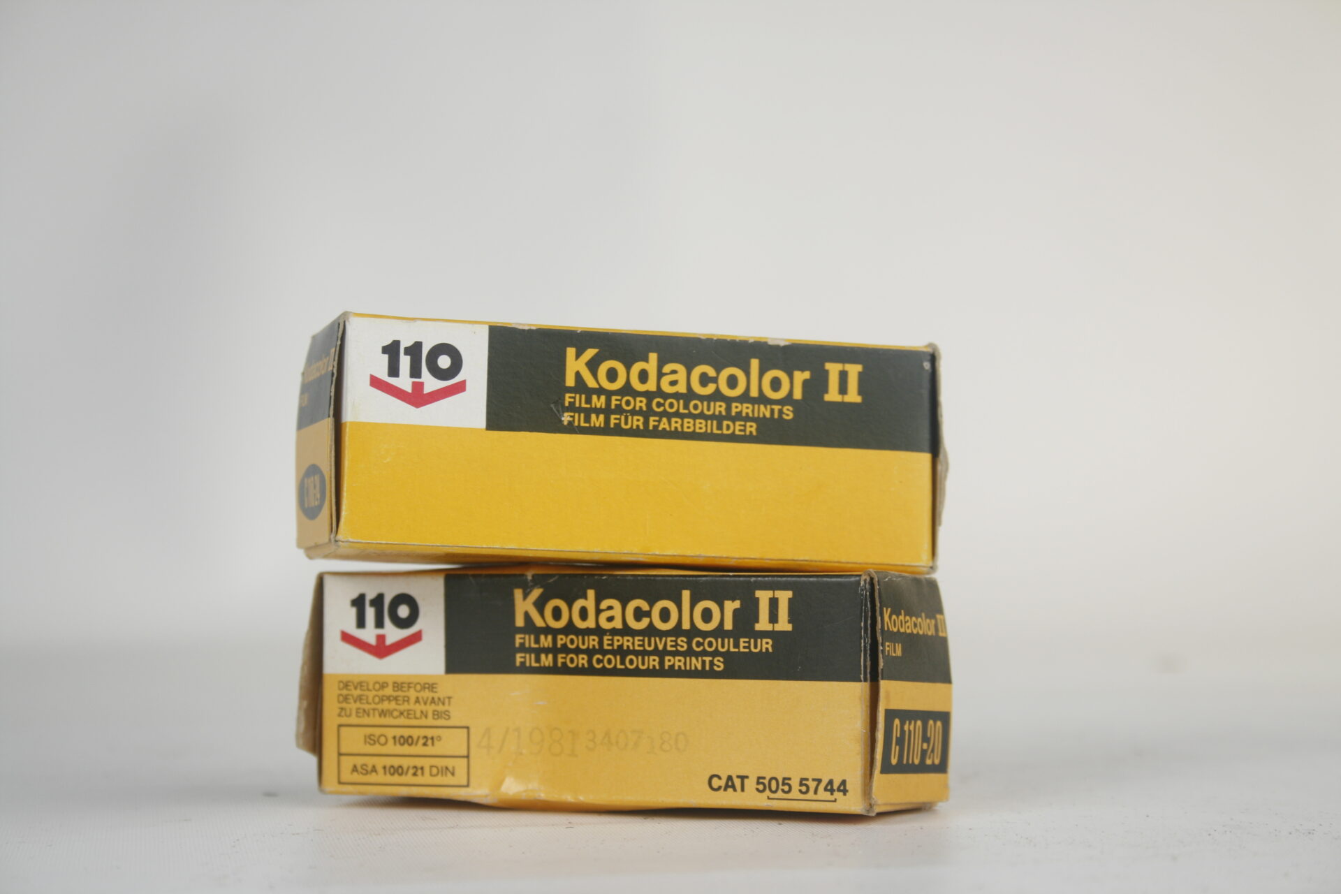 Vintage Kodak Kodacolor II Kleur Negatief 110 Film Boxen