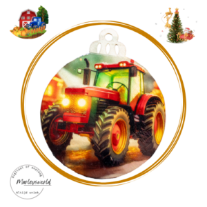 Kerstbal afbeelding tractor II