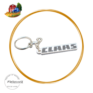 Sleutelhanger Claas. wit-zwart